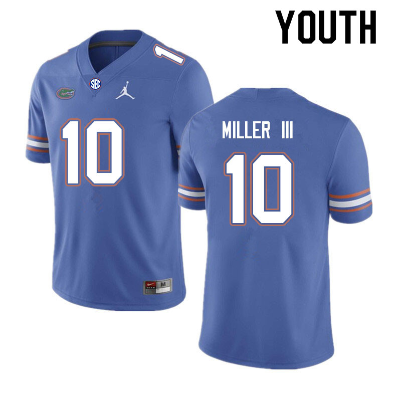 Youth #10 Jack Miller III Florida Gators College Football Jerseys Sale-Royal - Click Image to Close